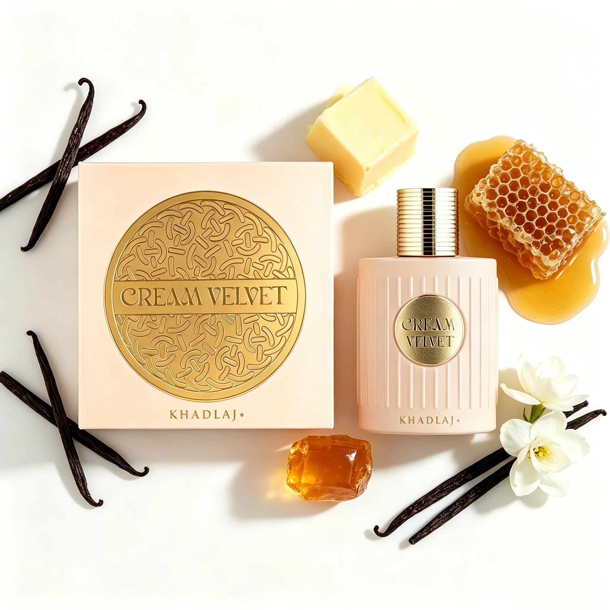 Khadlaj Cream – Brume de Parfum Premium Vanille Crémeuse 100 ml | Unisexe