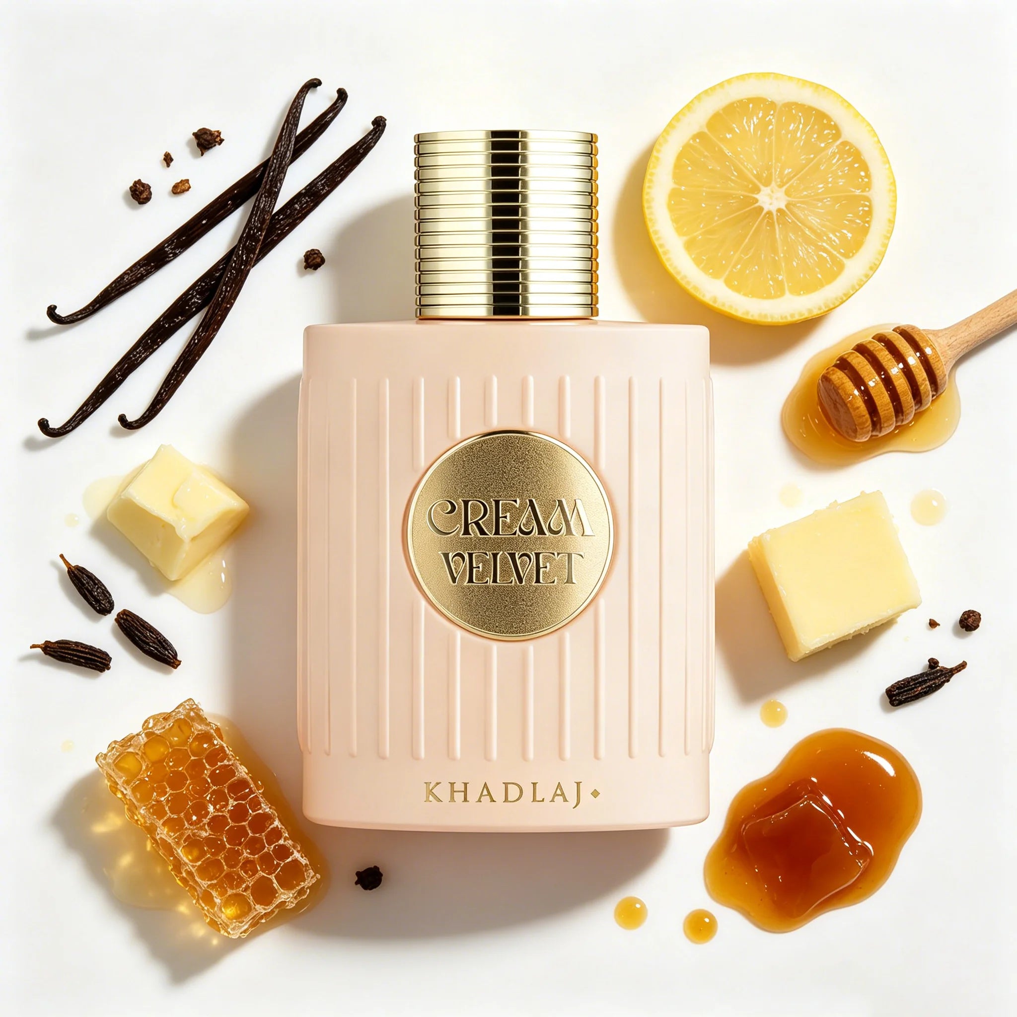 Khadlaj Cream – Brume de Parfum Premium Vanille Crémeuse 100 ml | Unisexe