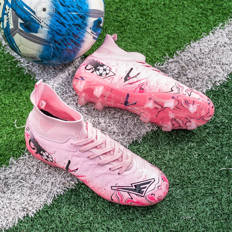 Chaussures de Football Professionnelles Homme - Crampons Longs Respirantes Antidérapantes