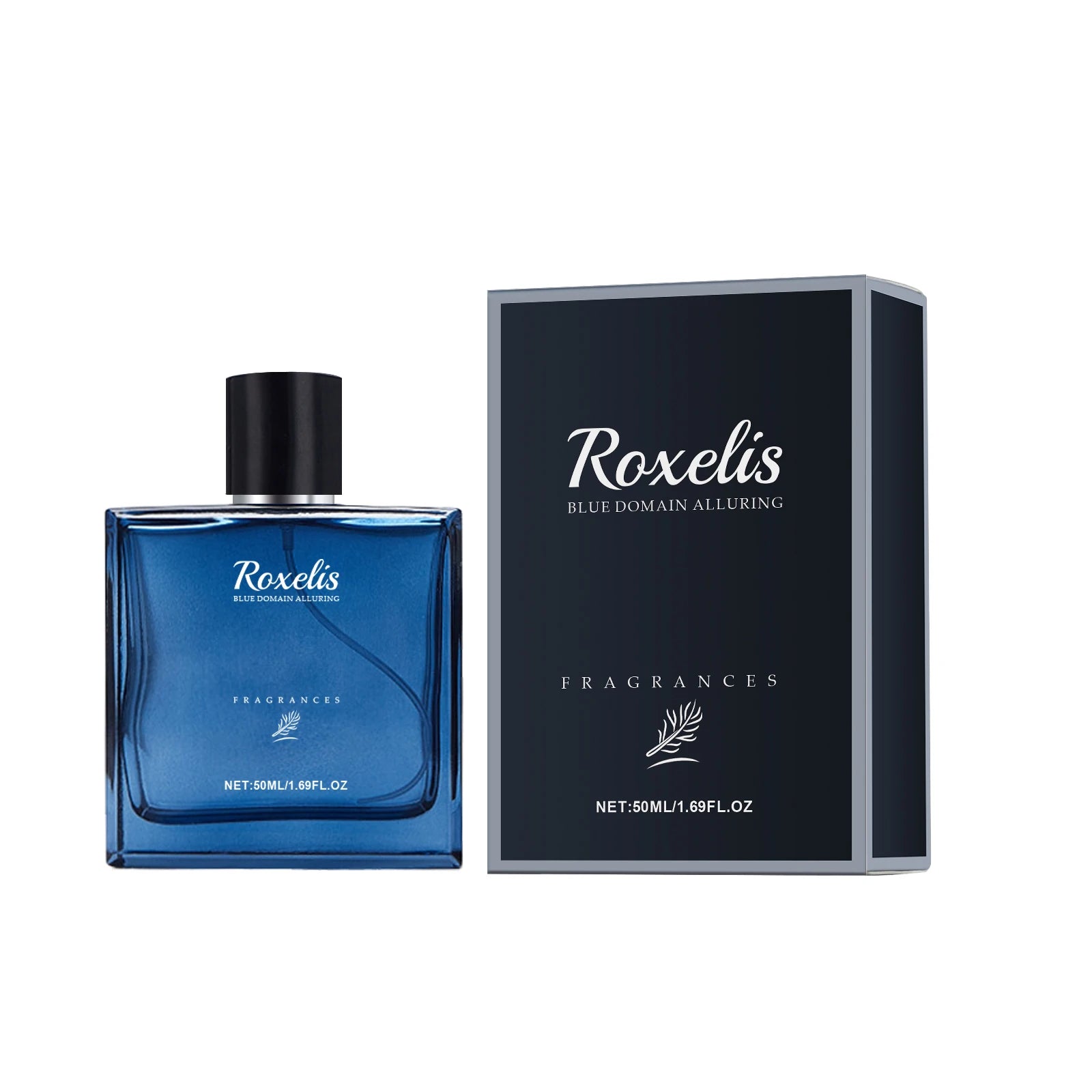 Roxelis Blue Domain Cologne Phéromone Homme 50ml – Senteur Citrusée Séduisante Longue Durée