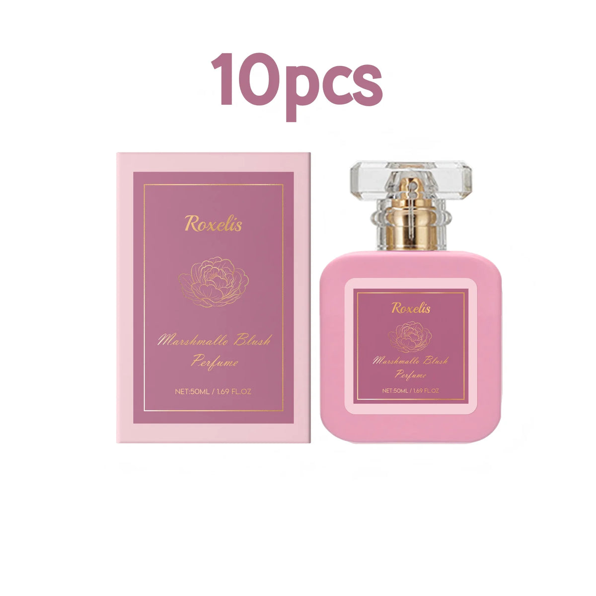 Roxelis Marshmallow Blush EDP Femme 50ml – Parfum Fraise Sucrée Romantique Longue Durée