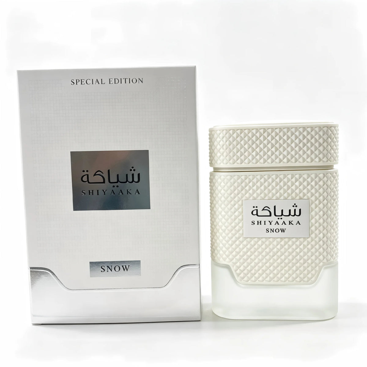 KHADLAJ Shiyaaka Snow Special Edition 100ml Unisex Perfume Clean Soft White Musk Floral Scent for Daily Office Use as Holiday Gift