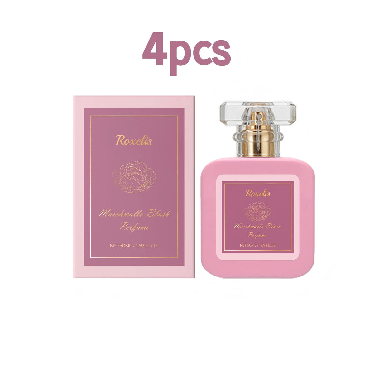 Roxelis Marshmallow Blush EDP Femme 50ml – Parfum Fraise Sucrée Romantique Longue Durée