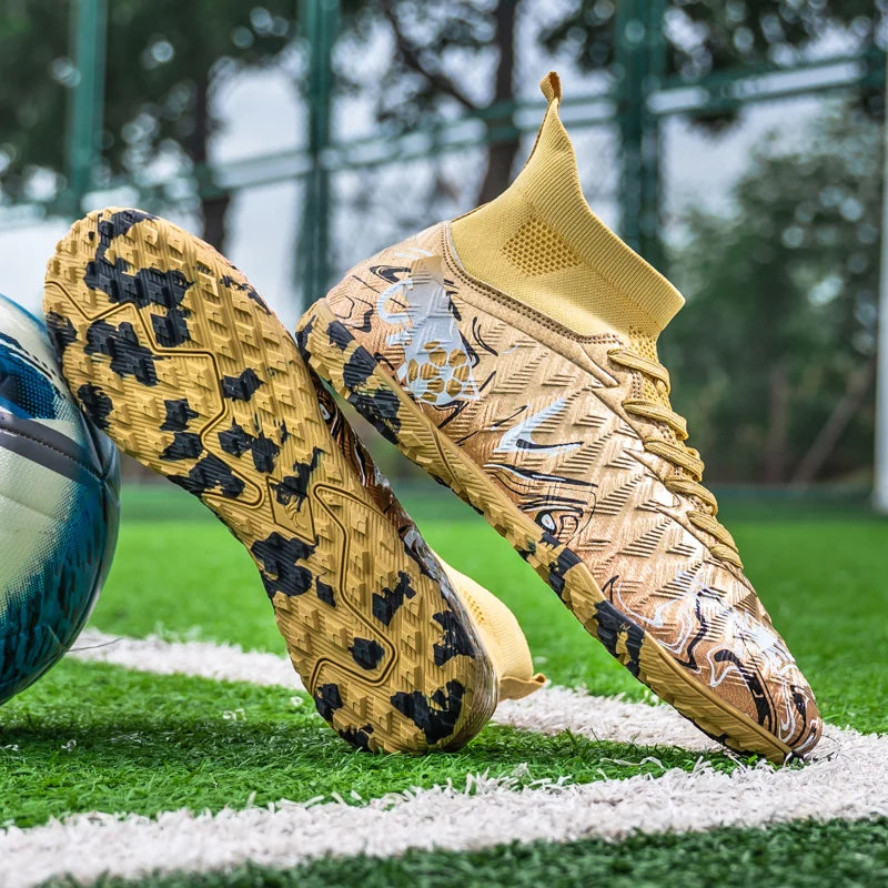 Chaussures de Football Professionnelles Homme - Crampons Longs Respirantes Antidérapantes