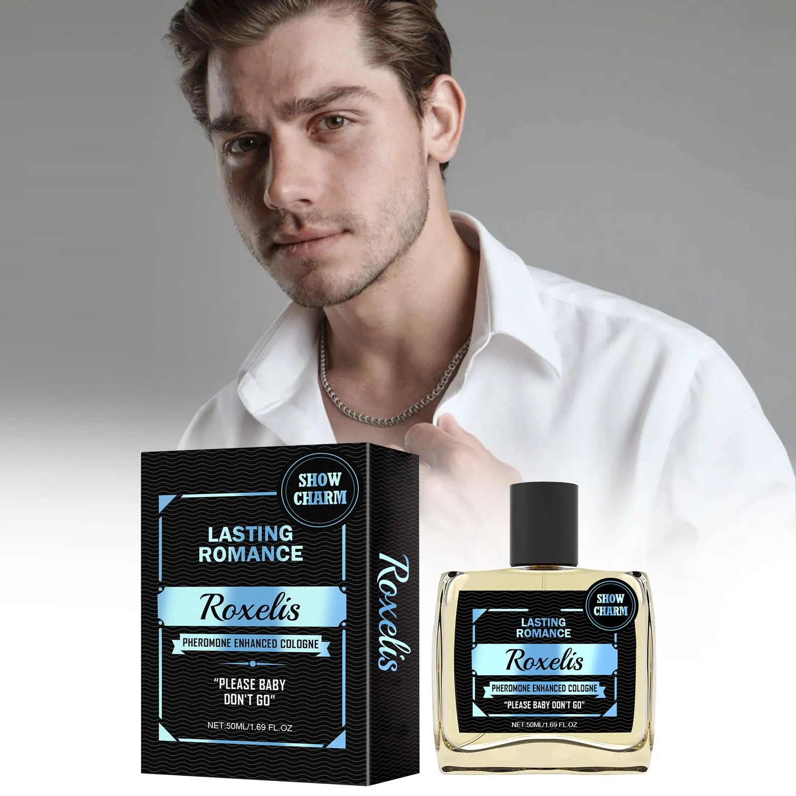 Roxelis Cologne Phéromone Homme 50ml – Parfum Séducteur Longue Durée