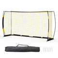 Portable Soccer Goal, Soccer Practice Net Wth Foldable Metal Base, 4 U-Shaped Ground Pegs and Storage Bag, 365cm × 182cm