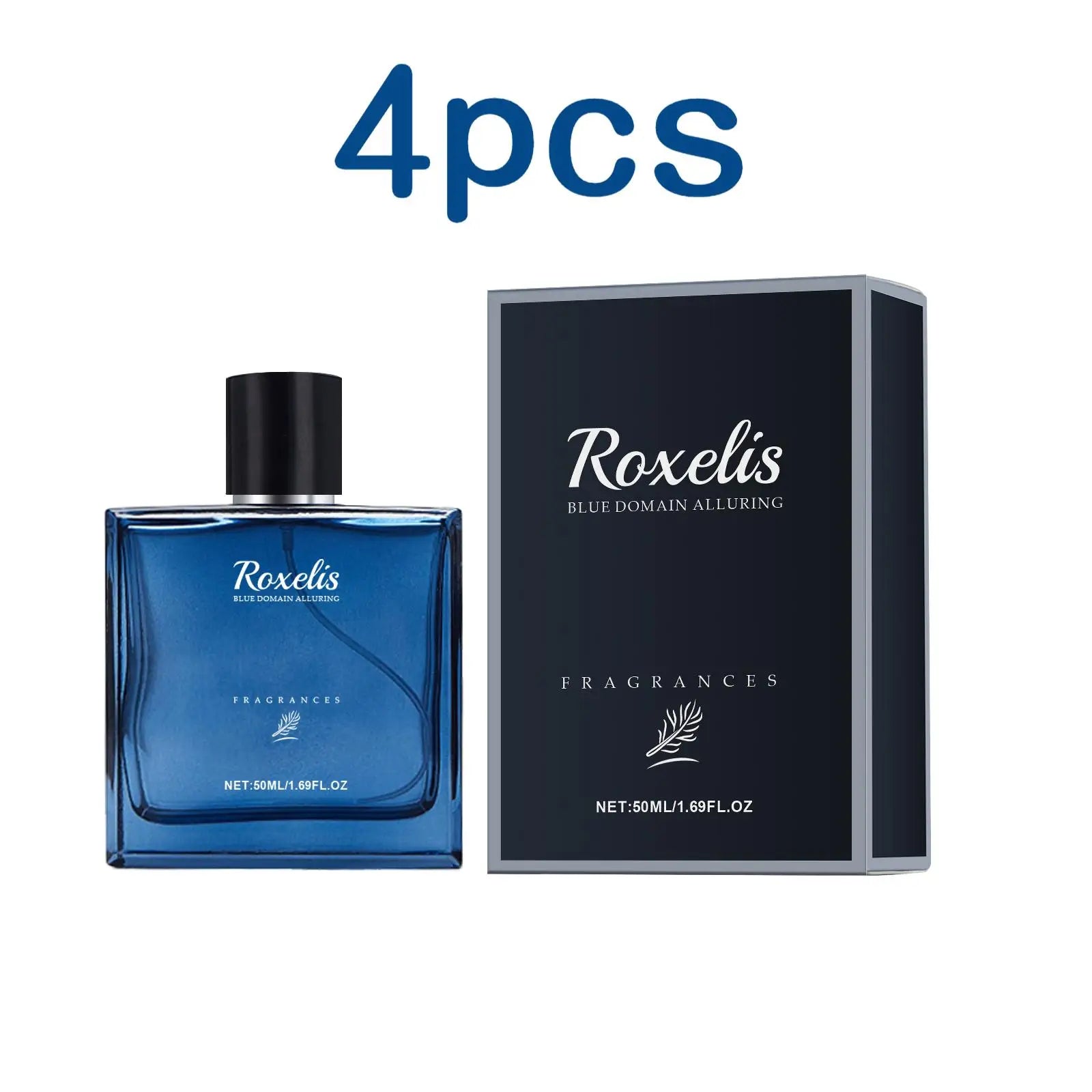 Roxelis Blue Domain Cologne Phéromone Homme 50ml – Senteur Citrusée Séduisante Longue Durée