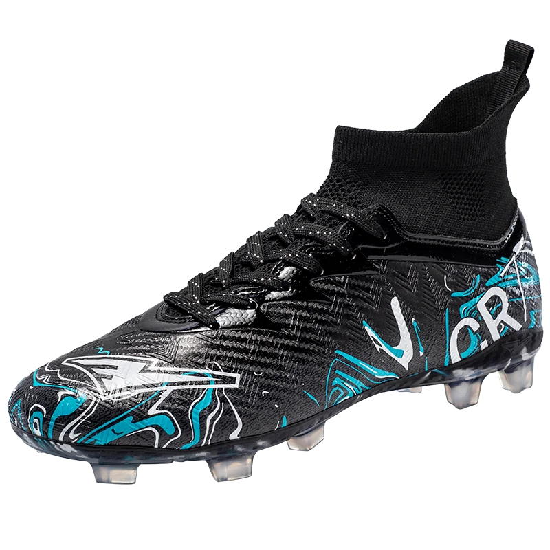Chaussures de Football Professionnelles Homme - Crampons Longs Respirantes Antidérapantes