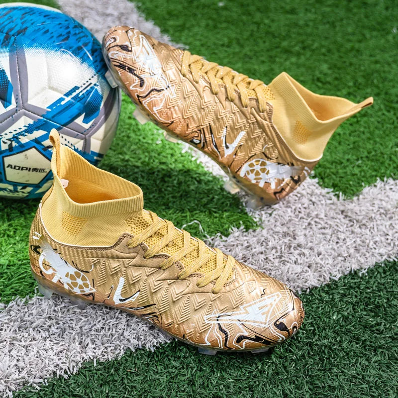 Chaussures de Football Professionnelles Homme - Crampons Longs Respirantes Antidérapantes