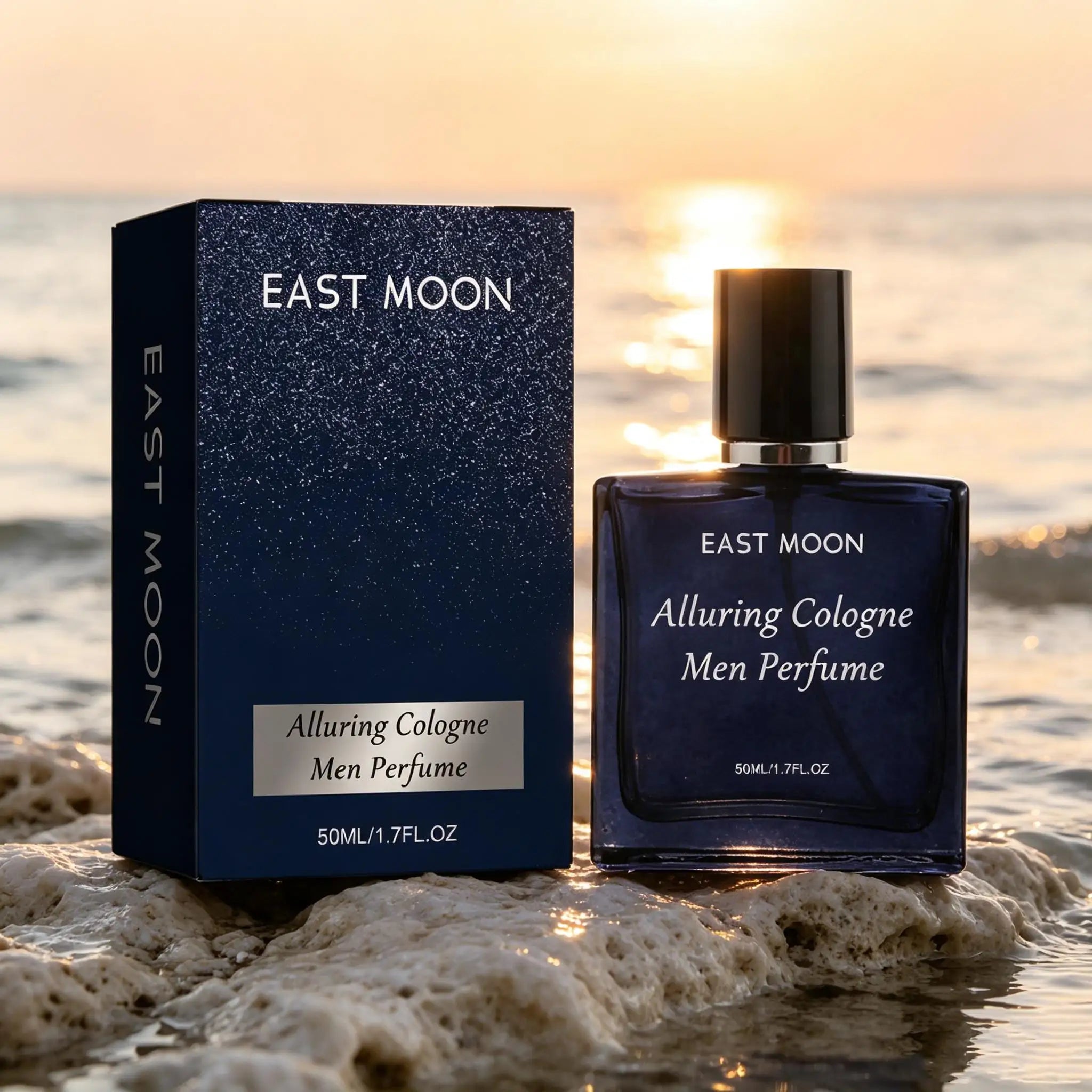 East Moon Cologne Homme 50ml – Parfum Floral Longue Durée Séducteur