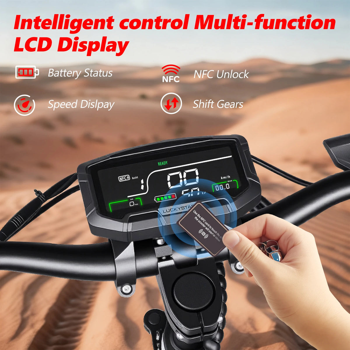 SUNNIGOO X7/X7PRO Electric Scooter 3600W Dual Motor Strong Powerful Max Speed 60-65km/h 11 Inch Off-Road Tires Foldable Powerful Escooter 60KM Long Range Waterproof IP54 NFC Lock  Dual Brakes All-Terrain Scooter