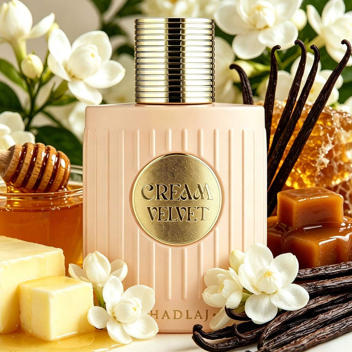 Khadlaj Cream – Brume de Parfum Premium Vanille Crémeuse 100 ml | Unisexe