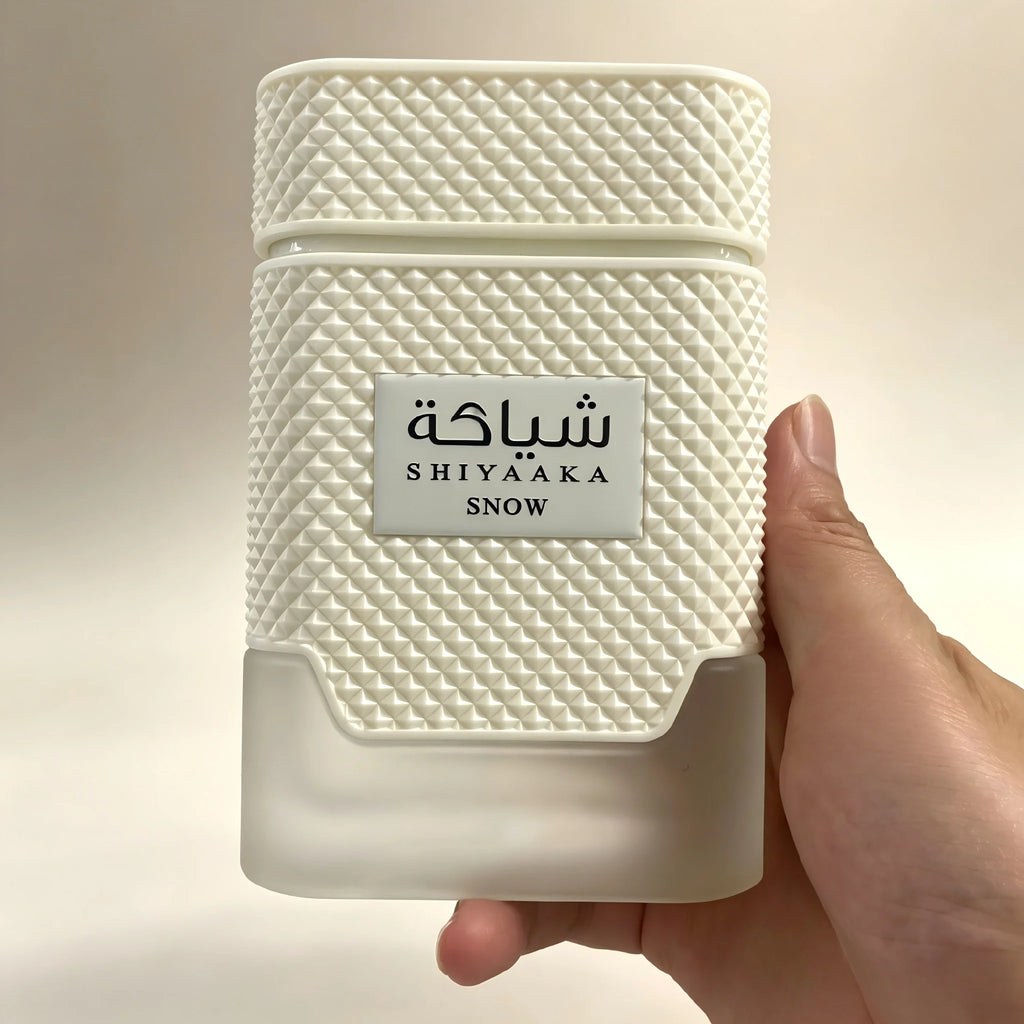 KHADLAJ Shiyaaka Snow Special Edition 100ml Unisex Perfume Clean Soft White Musk Floral Scent for Daily Office Use as Holiday Gift