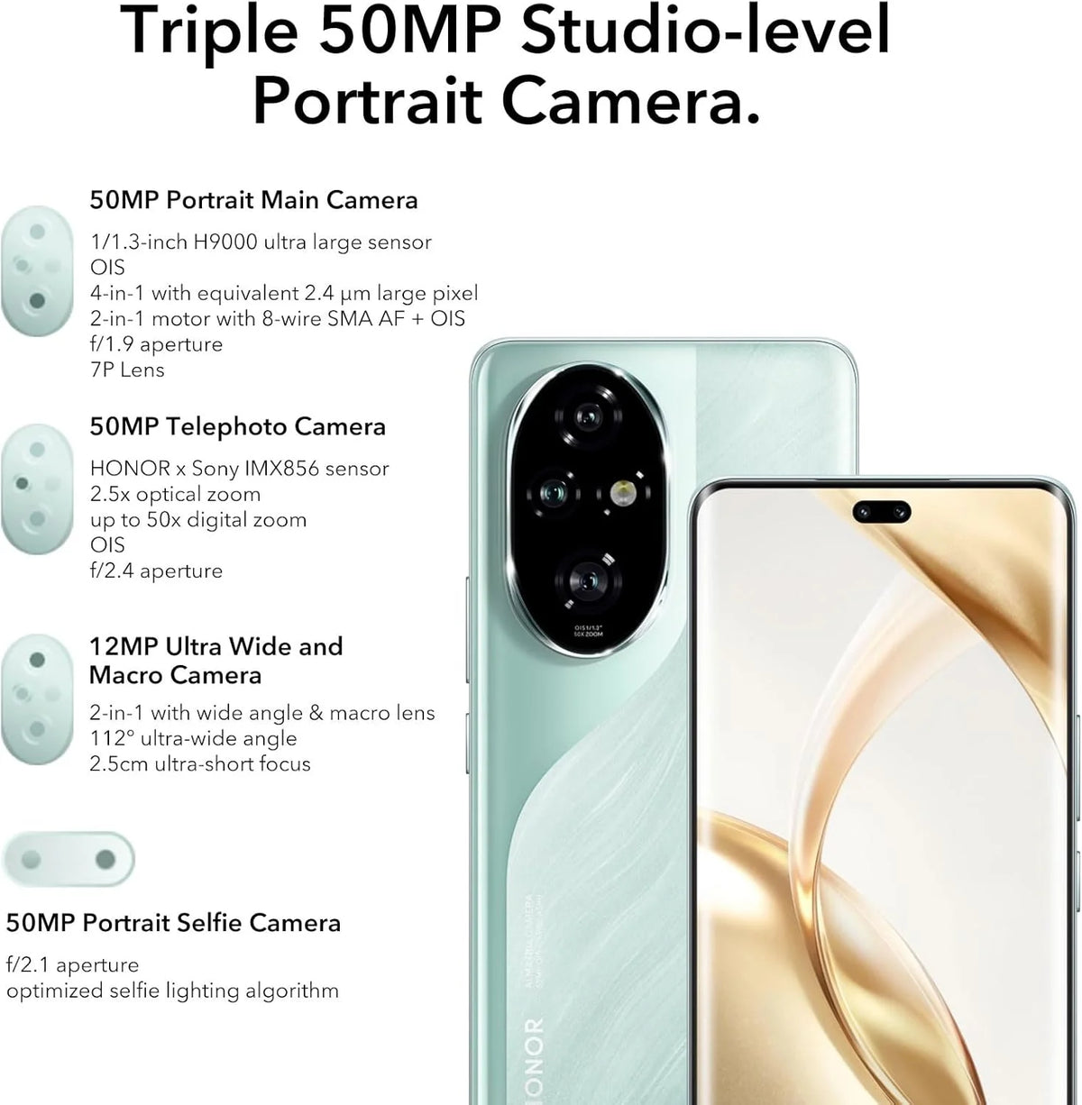 HONOR 200 Pro 5G Smartphone Snapdragon 8s Gen 3 6.78inches 120Hz AMOLED Display 5200mAh Battery 50MP Main Camera EU Version