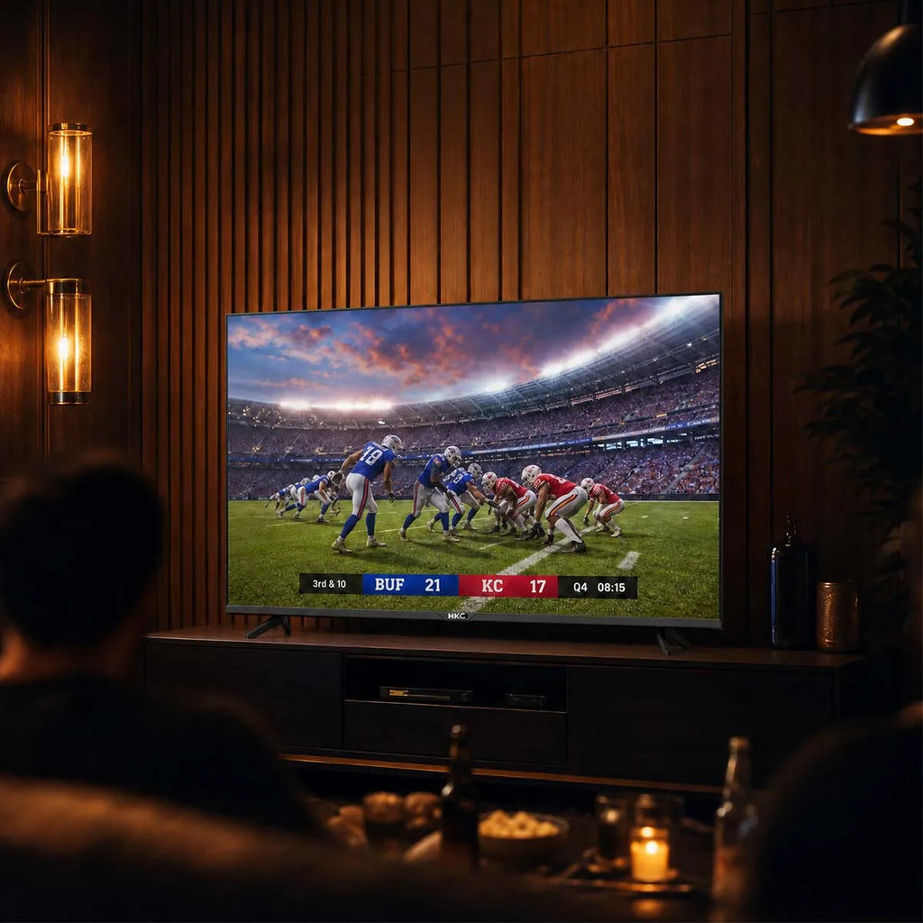 TV HKC 42" FHD Smart TV VIDAA – Dalle Sharp | HDR10 | Dolby Audio | DVB-T2/S2/C | 3x HDMI | Wi-Fi