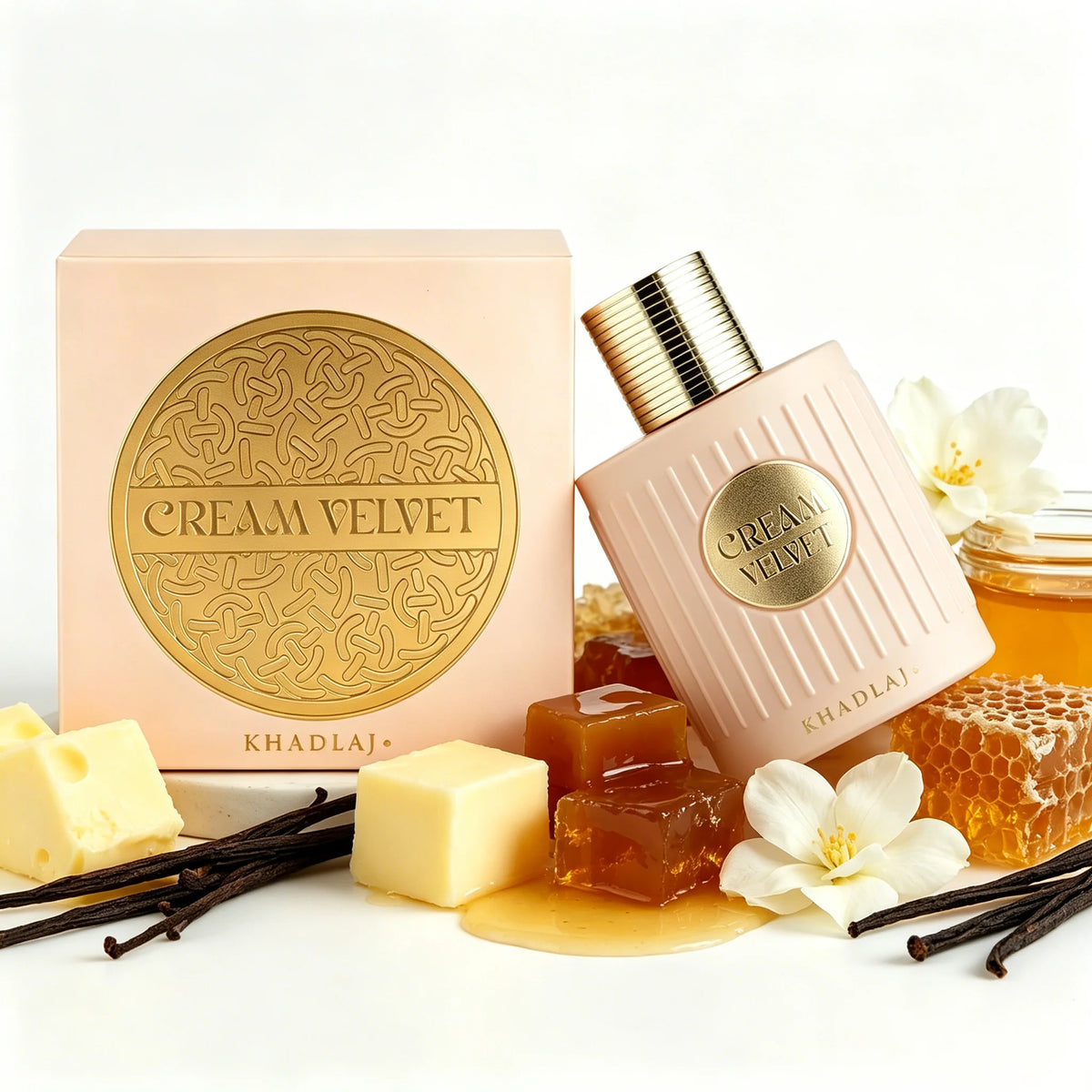 Khadlaj Cream – Brume de Parfum Premium Vanille Crémeuse 100 ml | Unisexe