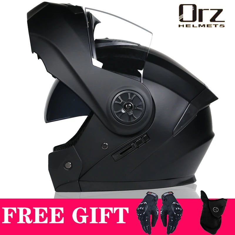 Casque Moto Modulable ORZ – Flip Up, Homologué DOT, ABS Léger 1,3 kg | Unisexe