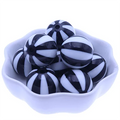 Hot Selling RENTAY RTXB20-12 20MM Multi-color Round Acrylic Gumball Print Strips Watermelon Beads DIY Jewelry Necklace