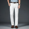 Jean Blanc Homme Coupe Droite Slim – Multi-Lavages Classique Casual | Tailles 28-40