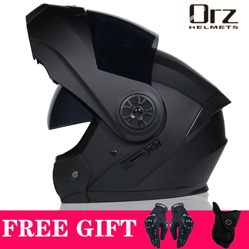 Casque Moto Modulable ORZ – Flip Up, Homologué DOT, ABS Léger 1,3 kg | Unisexe