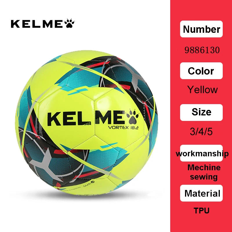 Ballon de Football KELME Professionnel TPU – Taille 3, 4 & 5