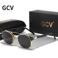 Lunettes de Soleil GCV Double Verres Amovibles – Style Steampunk Gothique Polarisées UV400