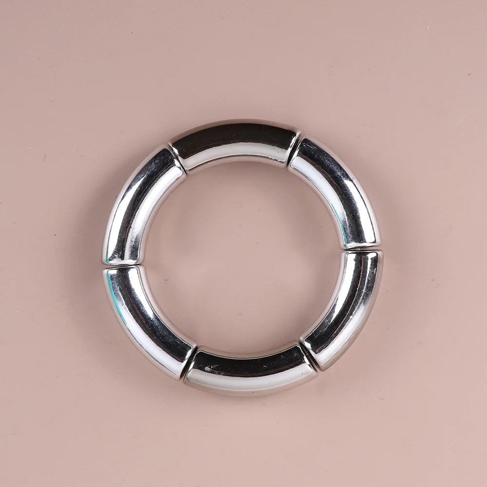 Bracelet Perles Acrylique Femme – Tube Bambou Géométrique Bohème | Cadeau Saint-Valentin