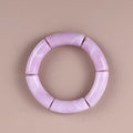 Bracelet Perles Acrylique Femme – Tube Bambou Géométrique Bohème | Cadeau Saint-Valentin