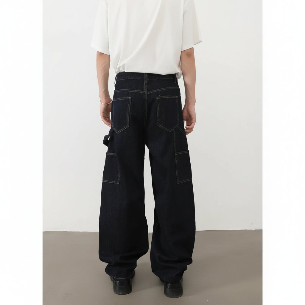 Salopette Jean Homme – Style Rétro Américain Déconstruit Loose