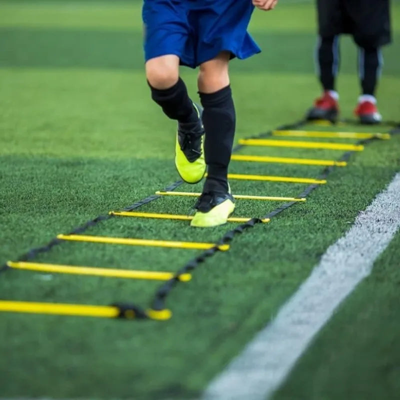 Agility Ladder Speed Training Equipment Football Training Adjustable Nylon Strap Jumping Ladder Fitness Soccer Athletes
