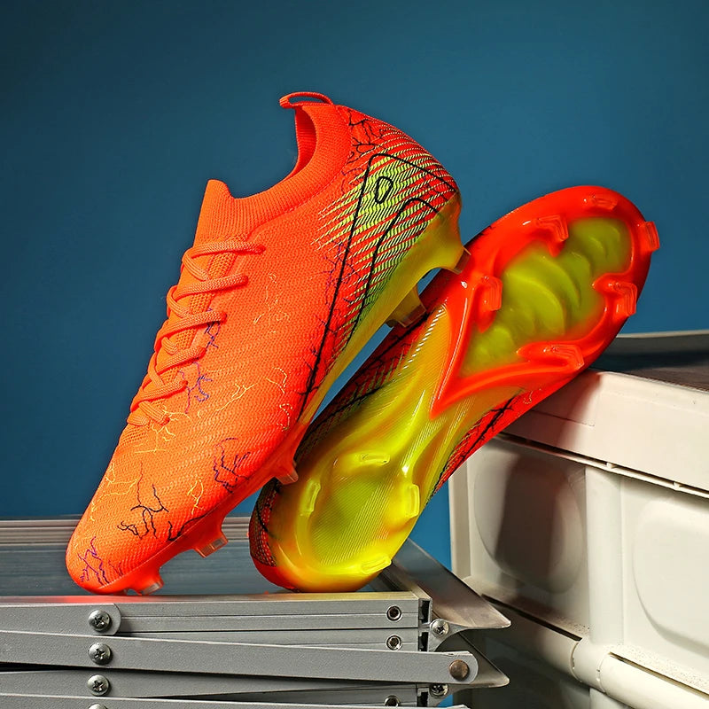Chaussures de Football FG Unisexe – Crampons Longs, Légers & Antidérapants