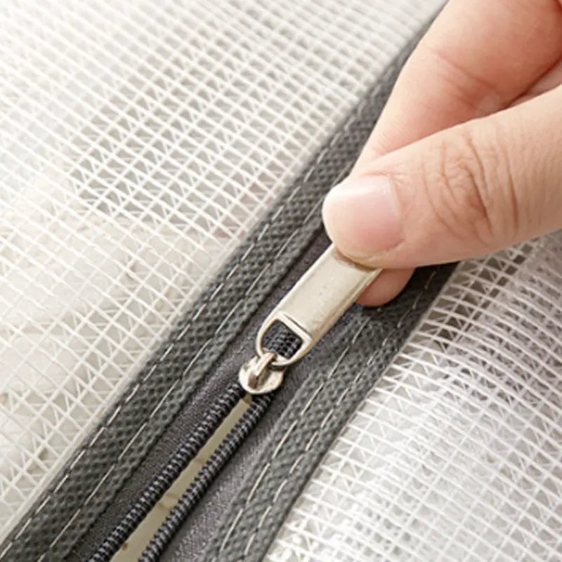 Winter Shoes Dust Cover Mesh Transparent Shoe and Boot Storage Bag with Zipper Portable Travel Dust Organizer Protector Bag
