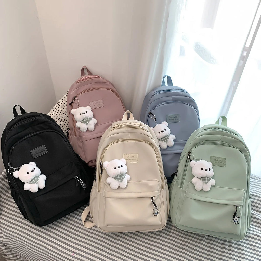 New Stylish Waterproof Rucksack Large Capacity Laptop Backpack Unisex School Book Bag Trendy Accessory For College Girls Boys Men Women Daily Travel Campus Study And Urban Outdoor Activities