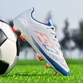 Chaussures de Football AG/FG – Tige PU, Crampons TPU Longs, Anti-dérapantes | Unisexe