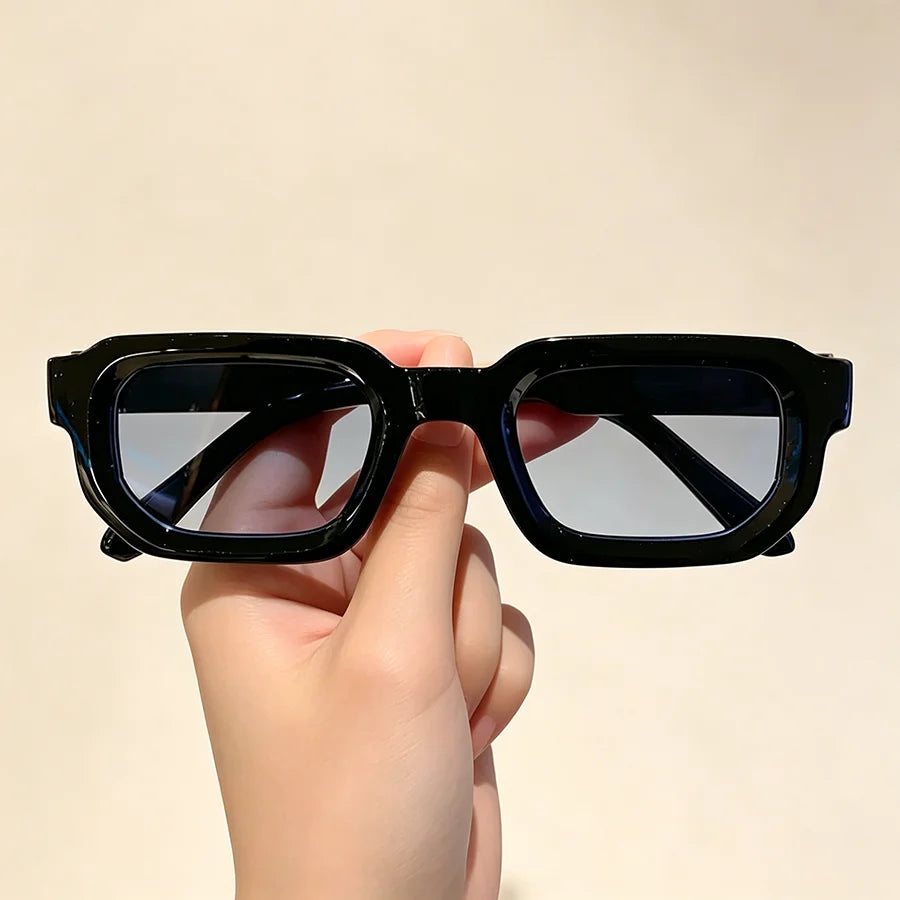Lunettes de Soleil Rectangulaires Vintage – Style Rétro Mixte, à l'Unité ou Lot de 6