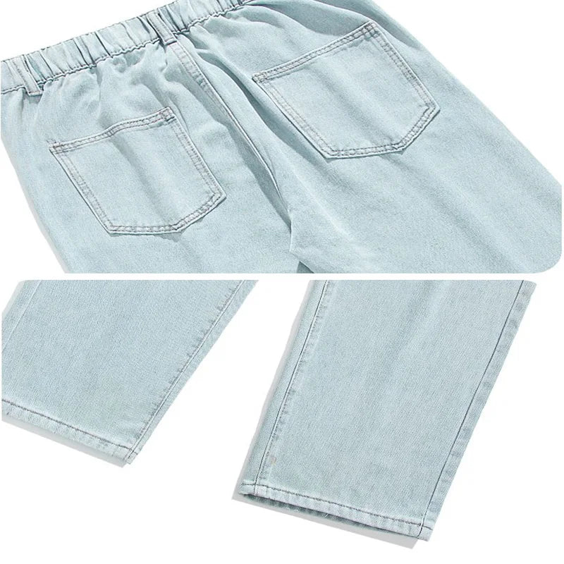 Jean Wide Leg Loose Homme Style Coréen Denim Casual Multicolore | S-XXXL