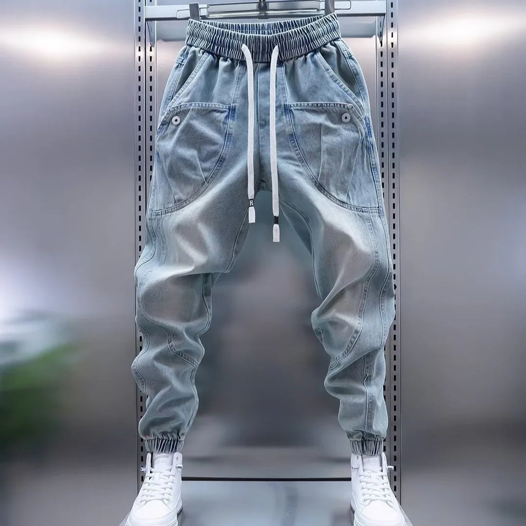 Jean Cargo Streetwear Homme – Multi-Poches Élastique Casual | 4 Coloris | Toutes Saisons