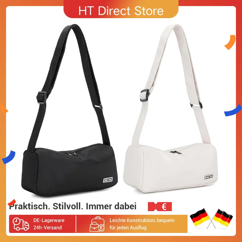 Miss Lulu | Set of 2 | Light Crescent Crossbody bag | Adjustable Strap | Hobo shoulder bag (30cm)