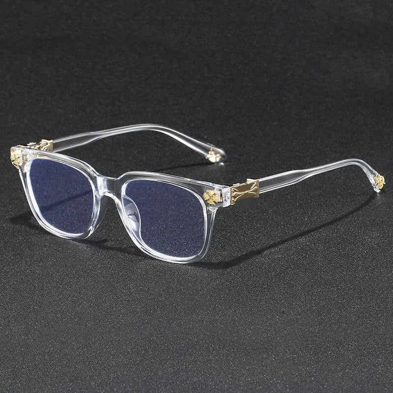 Lunettes Anti-Lumière Bleue Femme – Monture Oversize Strass, Protection Écran F114
