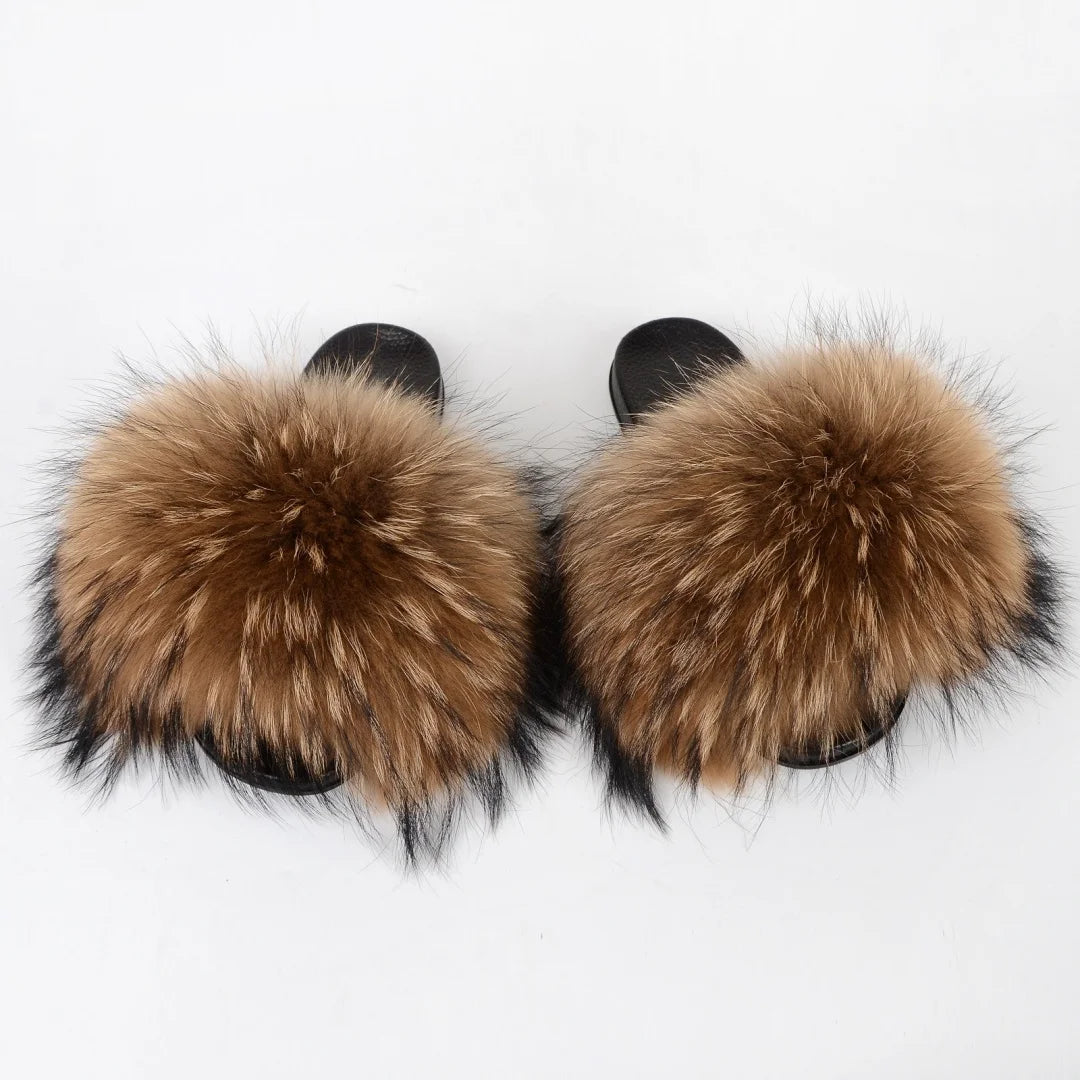 Chaussons Fourrure Femme Y2K – Claquettes Moelleuses Hiver | Anti-Dérapantes | 13 Coloris