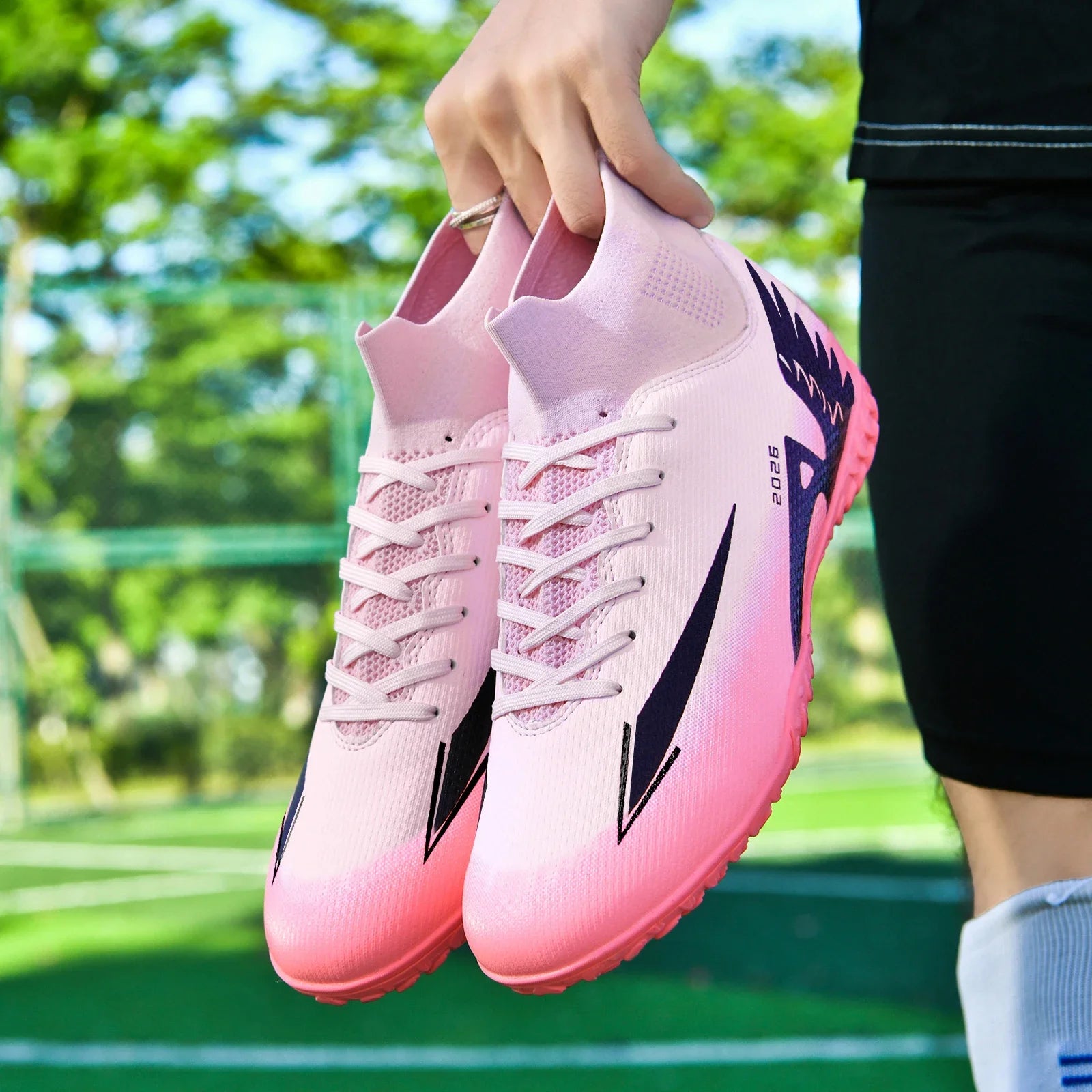 Chaussures de Football Respirantes Anti-Dérapantes – Homme & Femme, Terrain Naturel & Synthétique