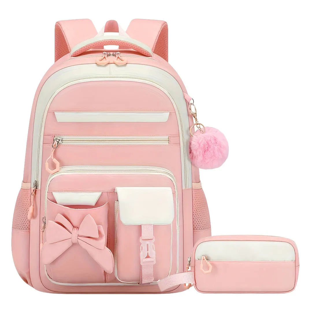 Cute Student Backpack 3pcs/set Primary Schoolbag Rabbits and Quicksand Kawaii Student Backpack Teenage Girls Handbag Rucksack
