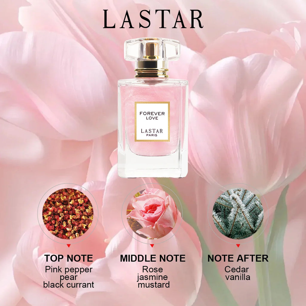 LASTAR Parfum Rose Femme 55 ml – Fragrance Florale Longue Durée