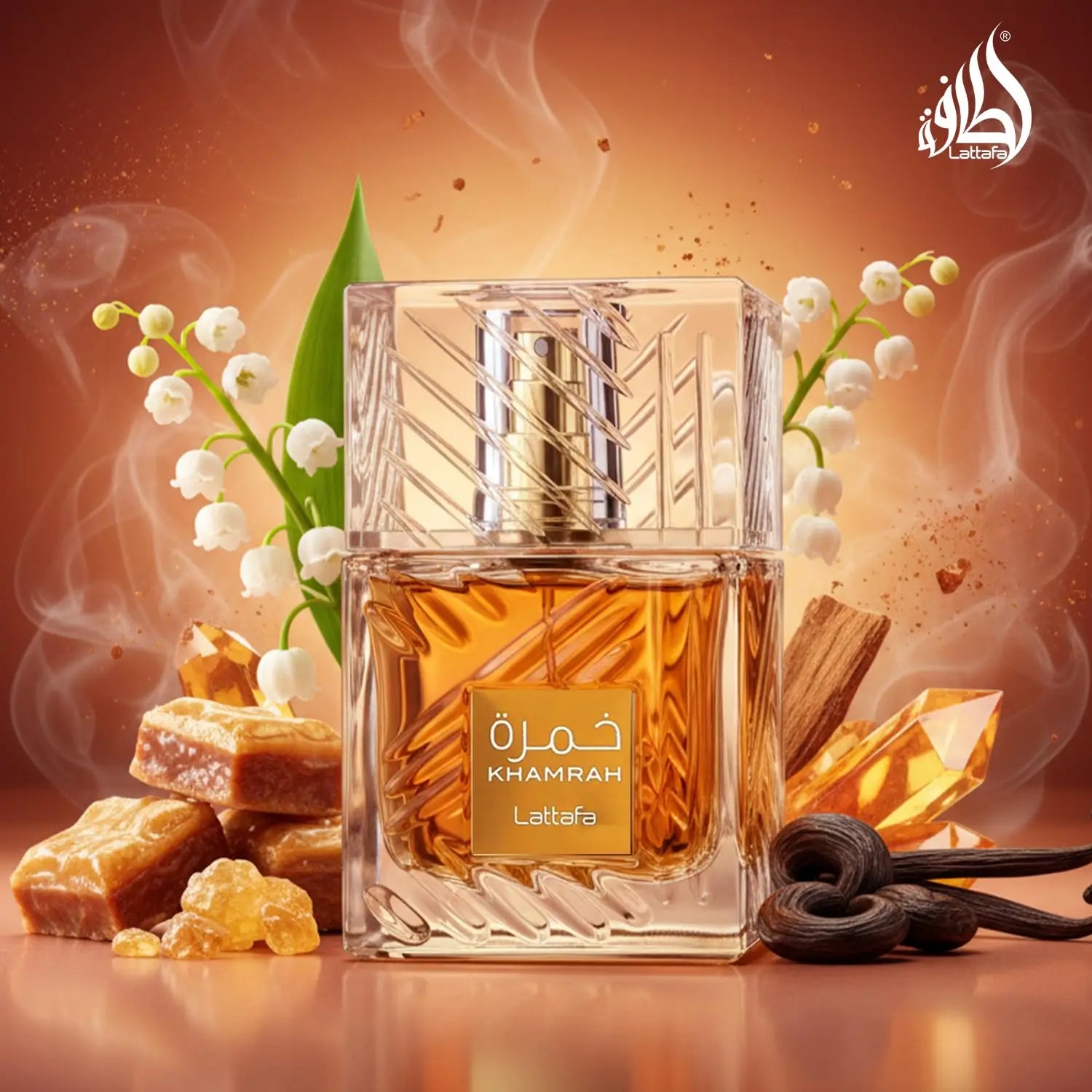 Lattafa Khamrah – Eau de Parfum 100 ml | Oud, Ambre & Oriental Unisexe