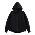 Veste à Capuche Zippée Oversize Femme – Poches Doubles, Style Streetwear