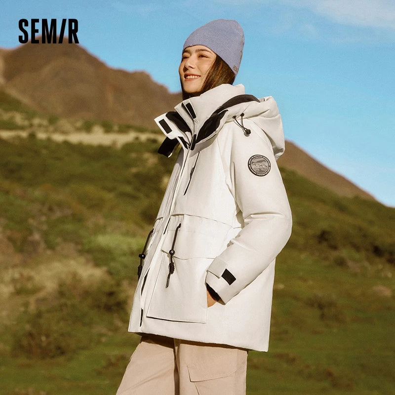 Doudoune Femme Semir Mi-Longue – Imperméable, Anti-taches, Hiver 2026