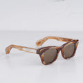 DEALAN Decade Collection Men's Classical Tortoise Gold Sunglasses Vintage Craft Cat Eye Thick Acetate Solar Glasses UV400