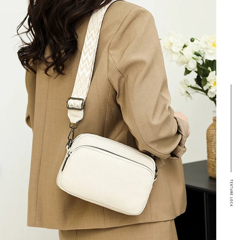 Sac Bandoulière Femme Grande Capacité – Multi-Compartiments, Matière PU Légère