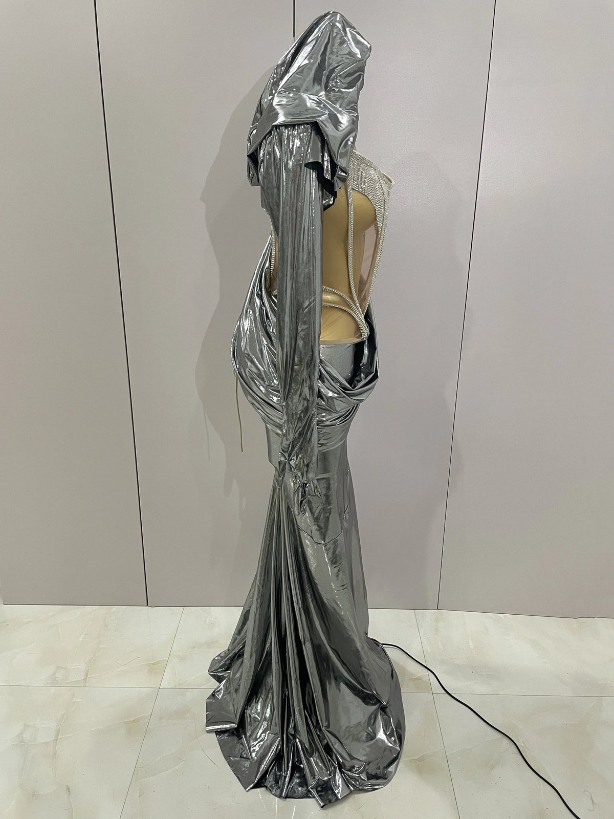 Robe de Scène Pailletée Femme – Tenue Carnaval, Nightclub & Festival