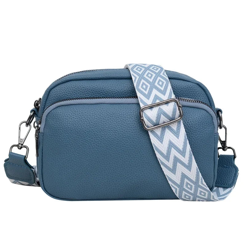 Sac Bandoulière Femme Grande Capacité – Multi-Compartiments, Matière PU Légère